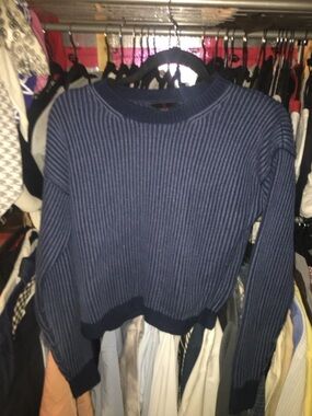 Wool Stripe Design Sweater